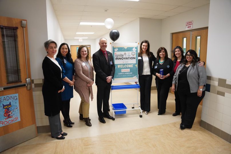 CarmanNate's tweet photo. Fantastic #TeamSISD Raising Blended Learners Showcase at @Butler_ES where incredible teachers, students, administrators are putting blended learning in action. Proud of our academic gains &amp; excellent outcomes. Thank you to the CA Group &amp; @RYHTexas for grant funding and support. https://t.co/nFETQjCn7Q