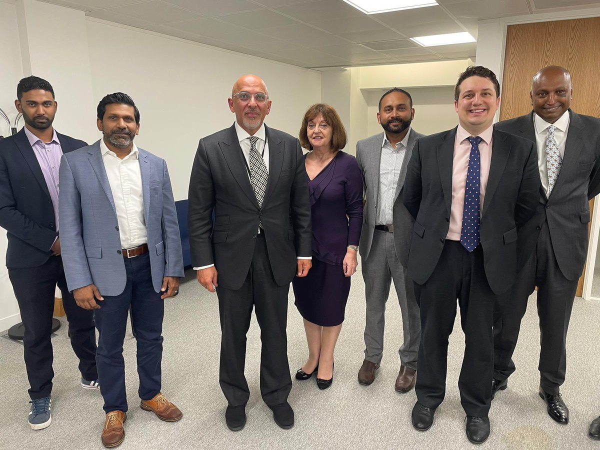 BTConservatives's tweet photo. Delighted to meet the Party Chair Rt Hon @nadhimzahawi PC MP to discuss how we can return @conservatives at the next general election. Thank you for taking the time to meet us. https://t.co/Xbq963AepR