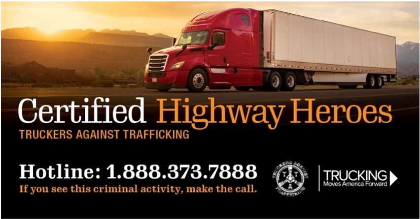 Be a #HighwayHero and call 1.888.373.788 to help prevent human trafficking and share this number! @TATruckers #HumanTraffickingMonth #EndHumanTrafficking