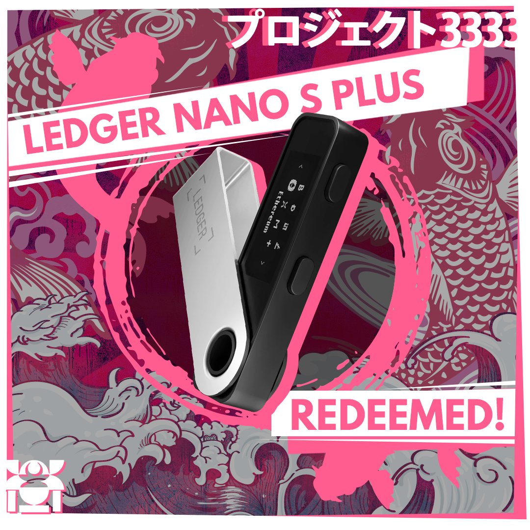 Purojekuto3333's tweet photo. There's no way around it 🔁, the #P3333Marketplace is the place to GO! 👉 Join the #SamuraiArmy and earn $Koku 🪙 every day to redeem IRL items!!!🎁 Like this Ledger Nano S Plus!!!🤯 And this is just the beginning!
Check it out today! https://t.co/hwLYz0ZSK3 https://t.co/JWYV794WHE