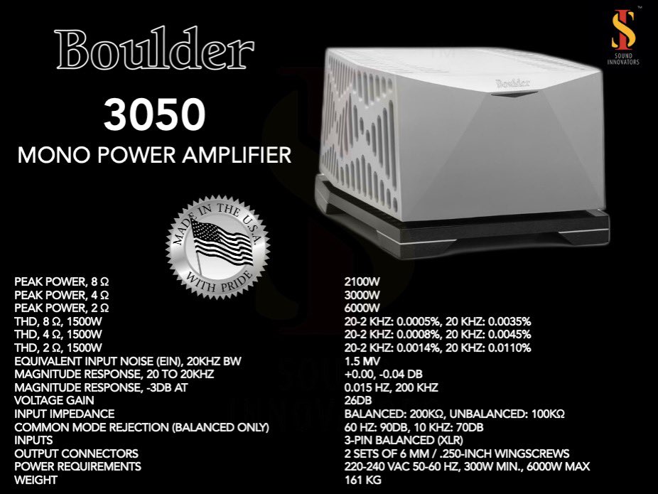 SoundInOfficial's tweet photo. Boulder 
3000 SERIES

Made in USA

Visit :- https://t.co/t9yTMsvVng

#boulder #mono #monoamplifier #preamplifier #poweramplifier #amplifier #madeinusa #stereo #hifi #stereo #home #audio #pune #Mumbai #india #flagship #expensive #luxury #soundinnovators #phone #Indianinterior https://t.co/fJoyECOPqN