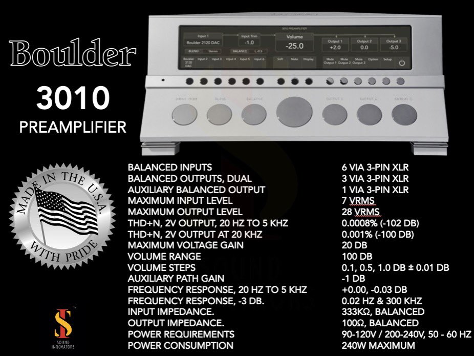 SoundInOfficial's tweet photo. Boulder 
3000 SERIES

Made in USA

Visit :- https://t.co/t9yTMsvVng

#boulder #mono #monoamplifier #preamplifier #poweramplifier #amplifier #madeinusa #stereo #hifi #stereo #home #audio #pune #Mumbai #india #flagship #expensive #luxury #soundinnovators #phone #Indianinterior https://t.co/fJoyECOPqN
