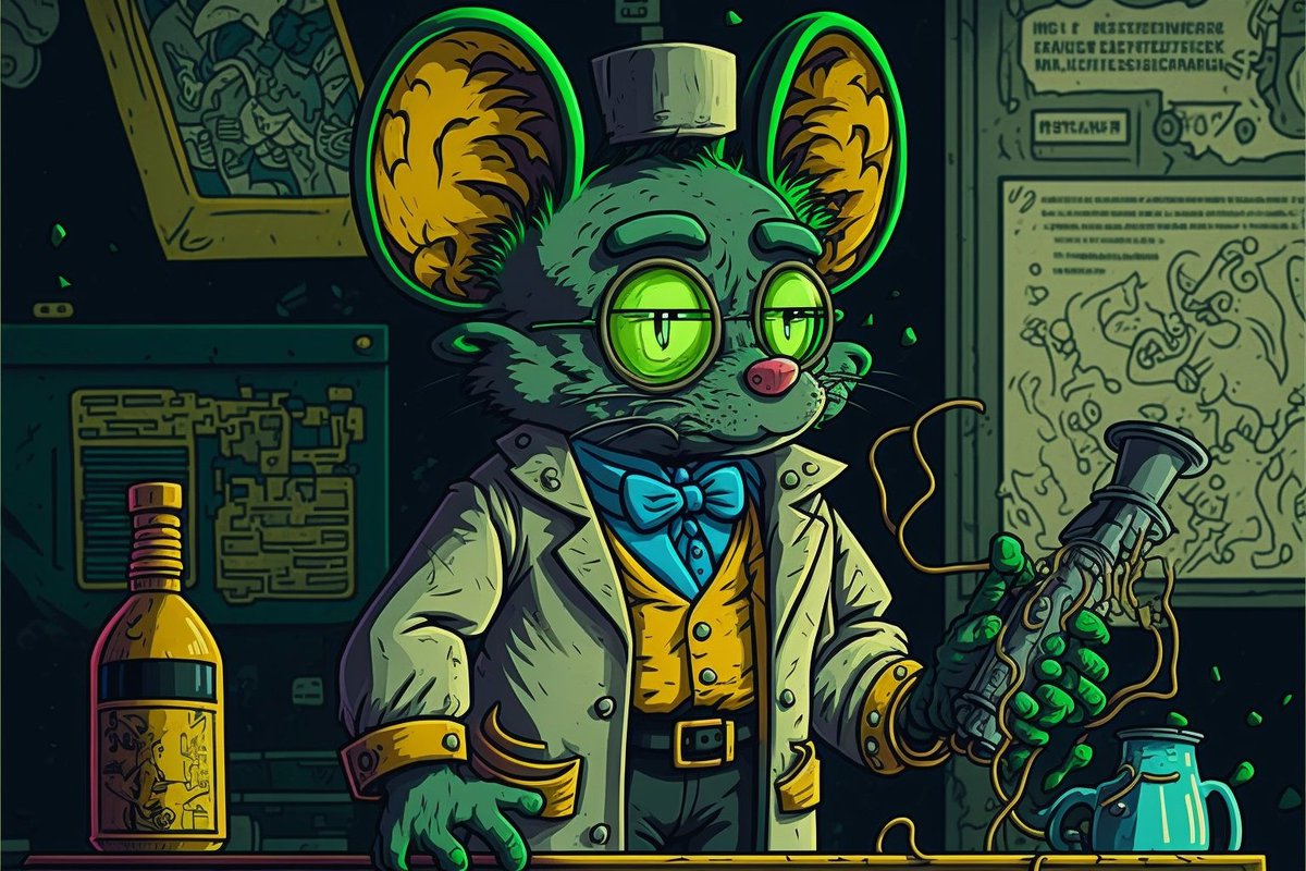 The mad scientist lab rats have concocted a mysterious brew of chemicals unlike any seen before. Rumors say it could unlock untold benefits, but the true nature of the concoction remains a closely guarded secret