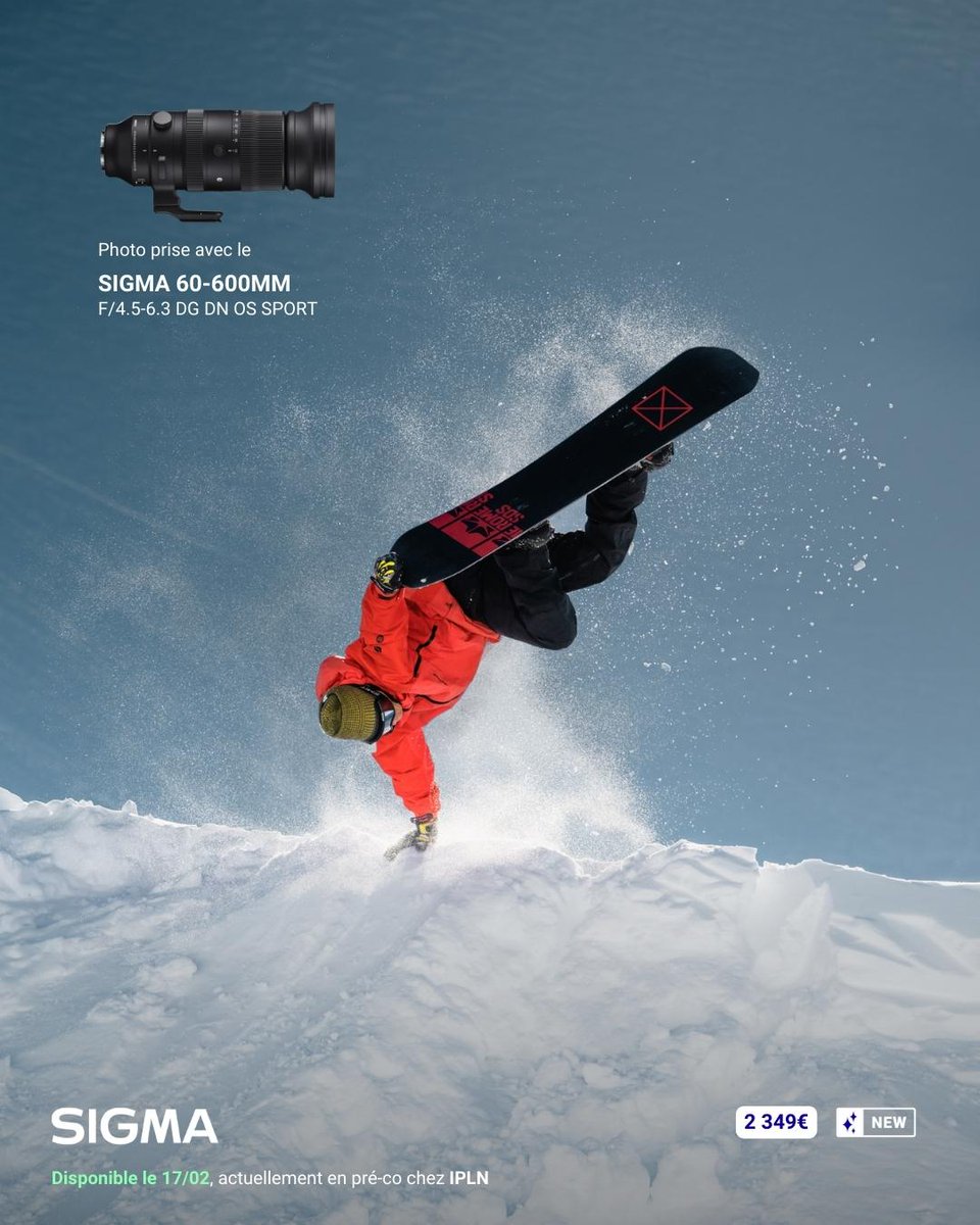 𝗡𝗼𝘂𝘃𝗲𝗮𝘂 𝘇𝗼𝗼𝗺 𝘂𝗹𝘁𝗿𝗮 𝘁𝗲́𝗹𝗲́𝗽𝗵𝗼𝘁𝗼 #𝗦𝗶𝗴𝗺𝗮 𝘂𝗻𝗶𝗾𝘂𝗲 𝗮𝘂 𝗺𝗼𝗻𝗱𝗲 ! 🚀

Capturez chaque moment décisif avec cette toute nouvelle optique haute performance. 📸
Pré-commande chez bit.ly/3GvMcrk 📲

#IPLN #LyonPhoto #Lyon #Camera #Photo #Video