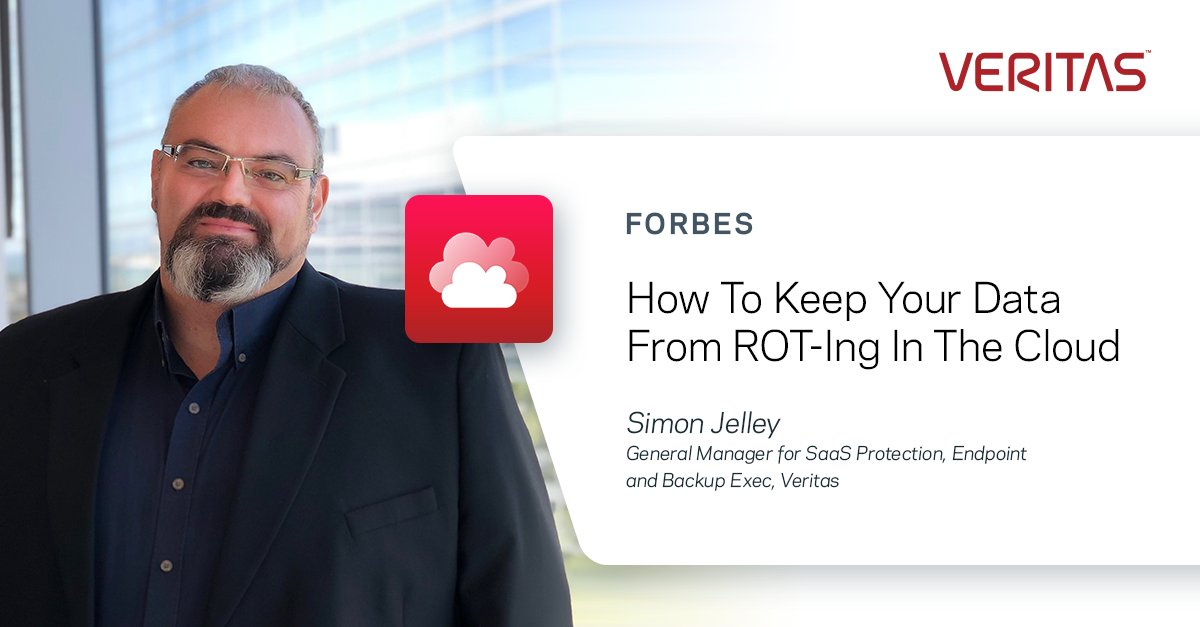 VeritasTechLLC's tweet image. Is your data ROT-ing in the #cloud? In his latest @Forbes article, Simon Jelley of #TeamVeritas highlights #DataManagment practices that contribute to ROT—Redundant, Obsolete, and Trivial data—and tips to address these challenges. Read more: vrt.as/3ZtBp9R