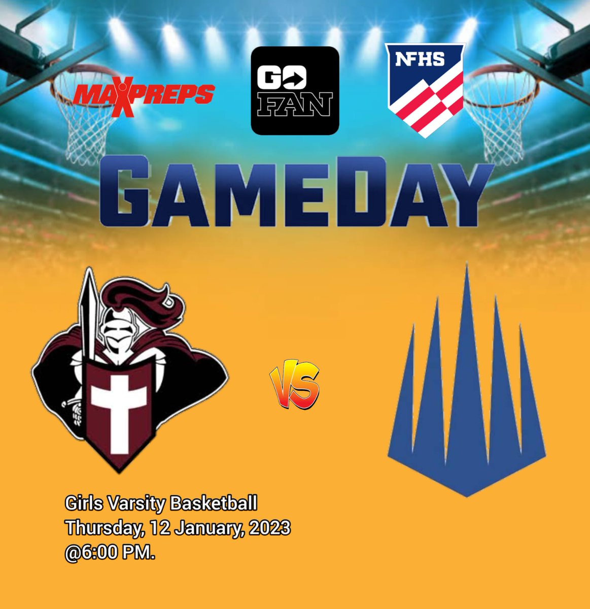 ScoreArena's tweet image. Seffner Christian 🆚 IMG Academy
📽️: tinyurl.com/yvsczetf
🏀: Crusaders 🆚 Ascenders
📅: Thursday, January 12, 2023
⏰: 6:00 PM.
@IMGAcademy @IMGABasketball @IMGAPerformance @SportPsychDunc @NashbP @SCACrusaders @SCAhighschool @crusadersSCA @SCA_Basketball @SCAGBB @SeffnerGBB