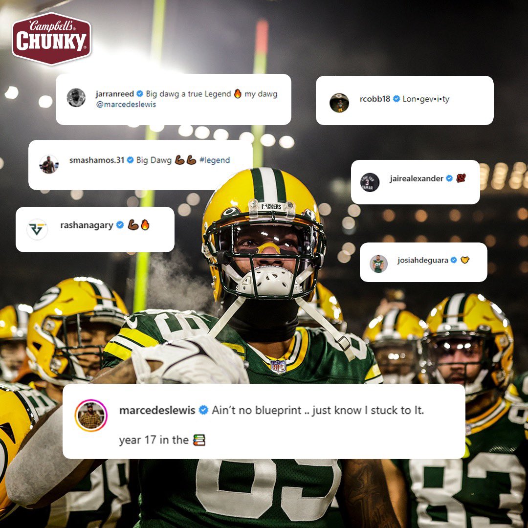 packers's tweet photo. Year 17 for the Big Dawg ✅ 

#GoPackGo | #LunchtimeHalftime https://t.co/7i5dXL0Yd4