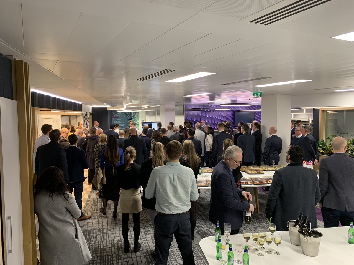 JBLEO1990's tweet photo. Fantastic turn out at the new @RICSEngland #birmingham offices which is super close to #RLB. Lots of exciting plans for Birmingham and the wider areas coming in the next 10 years! https://t.co/AOsYtG25MF