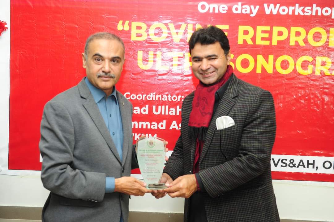 AWKUMofficial's tweet photo. A one-day training workshop was organized in Abdul Wali Khan University, Mardan, under the auspices of the College of Veterinary Sciences, the topic of which was Bovine Reproductive Ultrasonography. https://t.co/oWRjZqyb8c