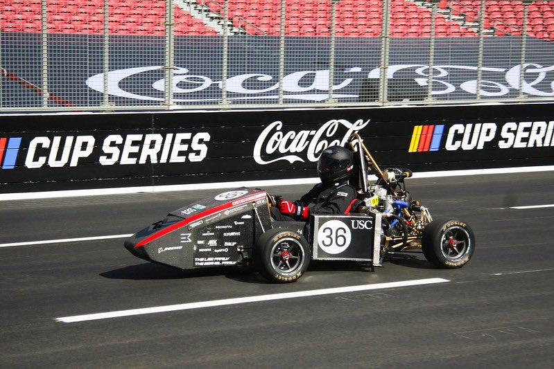 Knighter01's tweet photo. The legendary USC – UCLA rivalry will take center stage at the #NASCAR Clash @lacoliseum this year as the schools' respective Formula SAE teams will compete against each other in a time-trial competition on Sat. Feb. 4. https://t.co/joUd2b5dA5