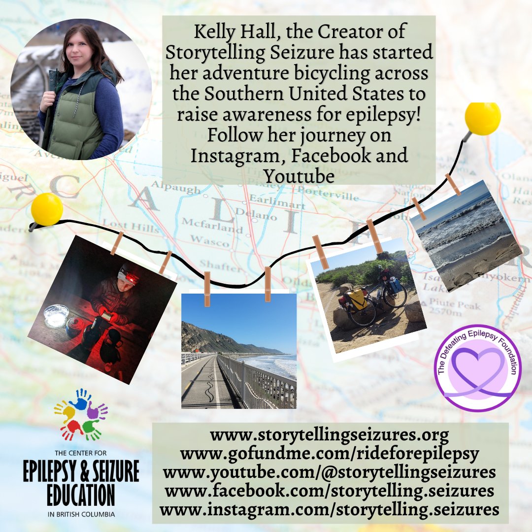 #california #epilepsy #epilepsyawareness #biketouring #smashthestigma #journey #support #StorytellingSeizures #ESEBC