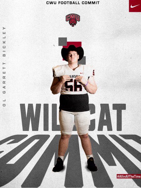 Garrett Bickley (@garrettbickley) on Twitter photo I’m excited to announce my commitment to continue my academic and athletic career at Central Washington University! I would like to thank my parents and all of the coaches who have helped me along the way. #gocats <a href="/CoachPortz/">Coach Portz 🏈</a> <a href="/CoachTA64/">Travis Anderson</a> <a href="/CoachFisk/">Chris Fisk</a> @CoachSlick_CWU <a href="/CoachRipken/">Ripken Braman</a> I’m excited to announce my commitment to continue my academic and athletic career at Central Washington University! I would like to thank my parents and all of the coaches who have helped me along the way. #gocats <a href="/CoachPortz/">Coach Portz 🏈</a> <a href="/CoachTA64/">Travis Anderson</a> <a href="/CoachFisk/">Chris Fisk</a> @CoachSlick_CWU <a href="/CoachRipken/">Ripken Braman</a>