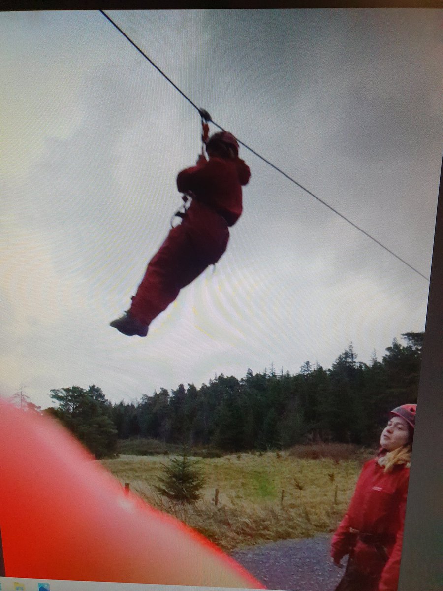 WepreCP's tweet photo. Mrs Bradshaw whizzing down the zip wire with her group. We are really proud of how much our pupils are challenging themselves! #reachingnewheightstogether https://t.co/p4qtIBUCcG