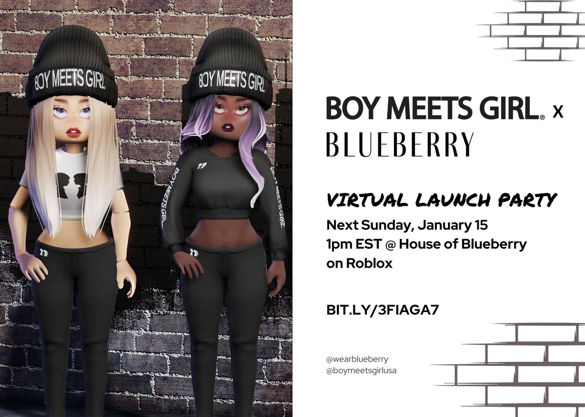 WearBlueberry's tweet image. Friendly reminder that our Roblox party with @boymeetsgirlusa is THIS Sunday at 1pm EST! The wonderful @stacyigel will be there to say hello and answer all your questions about the collab 🤗 Can&apos;t wait to see you there! #roblox #robloxparty #bmgxblueberry