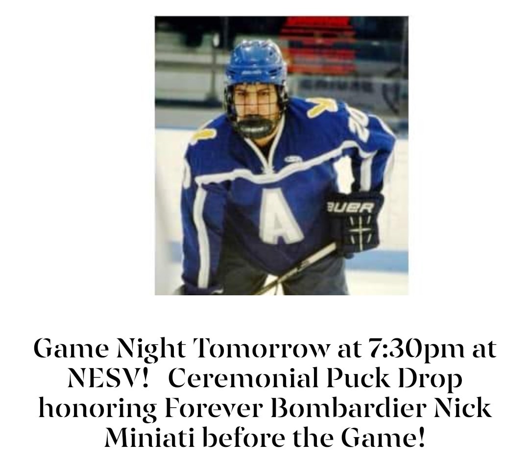 Please come support the Miniati Family and Friends and cheer on the Team Friday Night!