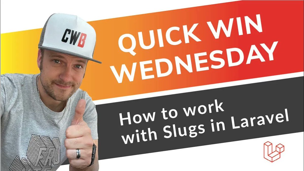 DailyLaravel's tweet photo. Working with Slugs in Laravel | Tutorial | How to | Quick Win Wednesday #QWW https://t.co/FKro25iv3K https://t.co/jvnTJ3M7fV