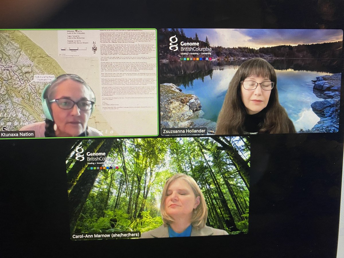 ScienceisGlobal's tweet photo. Gwen Phillips of the Ktunaxa Nation: "how do we work together? Work differently NOT harder" principles of OCAP® #FNIGC #BCFirstNations #DataGovernance
@GenomeBC https://t.co/8paaS76N4A