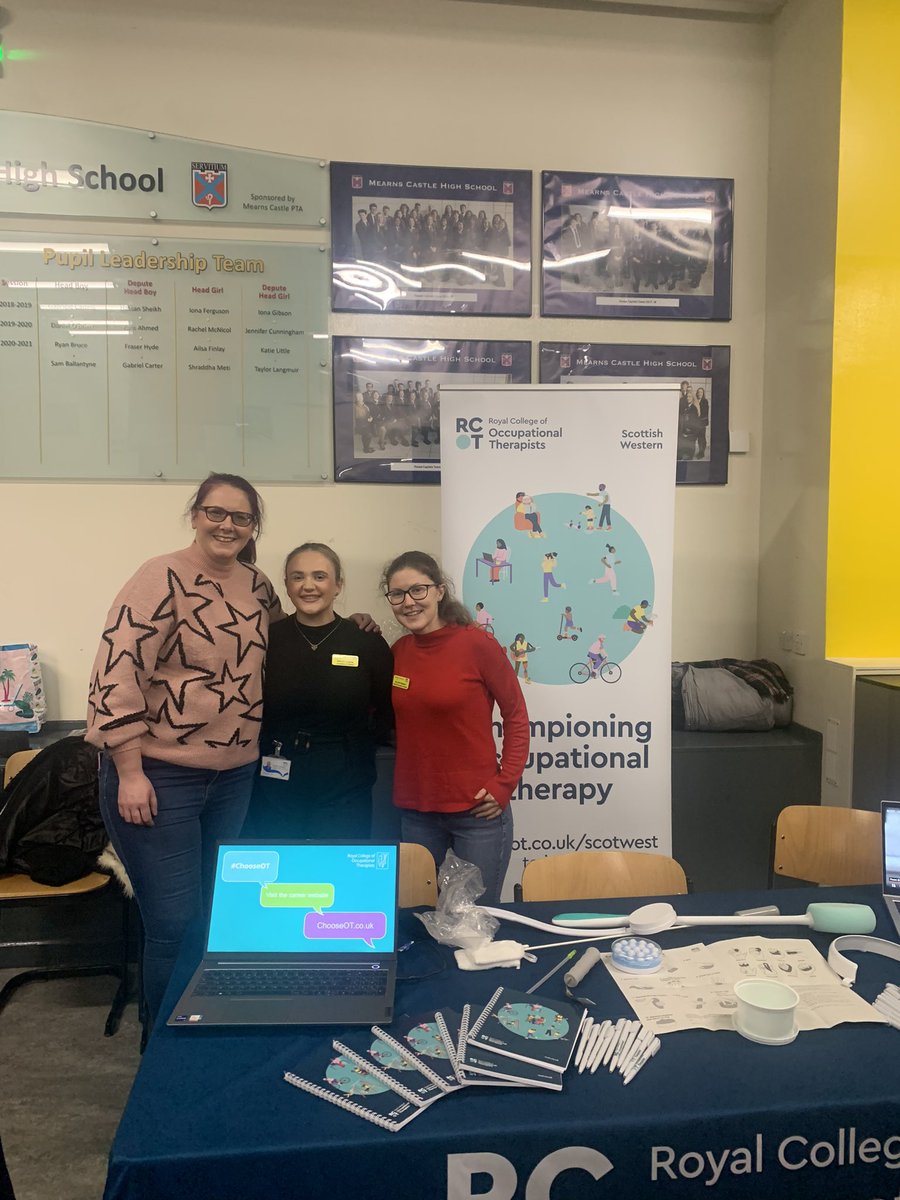 Lynsey McKee (@lynseycmckee) on Twitter photo Delighted to be <a href="/MearnsCastleHS/">Mearns Castle High School</a> careers event championing occupational therapy as a diverse and exciting career! Come along and see us! <a href="/theRCOT/">Royal College of Occupational Therapists</a> <a href="/RCOTScotWest/">RCOT Scottish West</a> Delighted to be <a href="/MearnsCastleHS/">Mearns Castle High School</a> careers event championing occupational therapy as a diverse and exciting career! Come along and see us! <a href="/theRCOT/">Royal College of Occupational Therapists</a> <a href="/RCOTScotWest/">RCOT Scottish West</a>