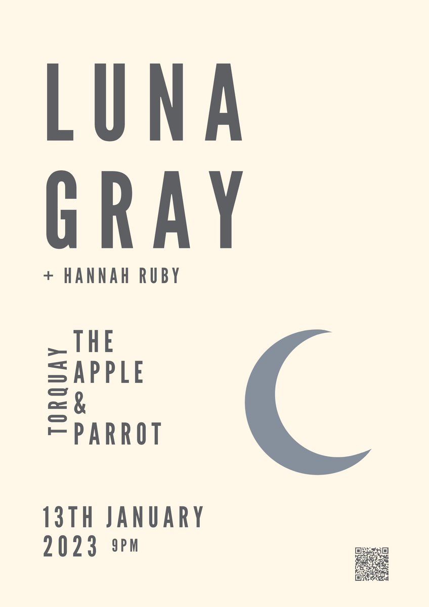 Friends, we play The Apple and Parrot in Torquay tomorrow night with our wonderful friend @HannahRubyMusic, come down. You know you wanna. 🌙 #torquay #appleandparrot #devonmusic #livemusic