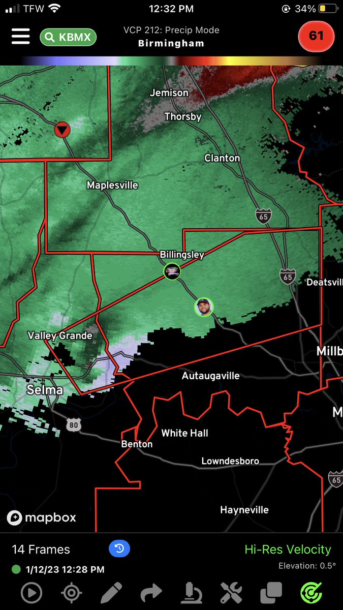 Meteorologist Youngboy on Twitter "A (radar) confirmed large and