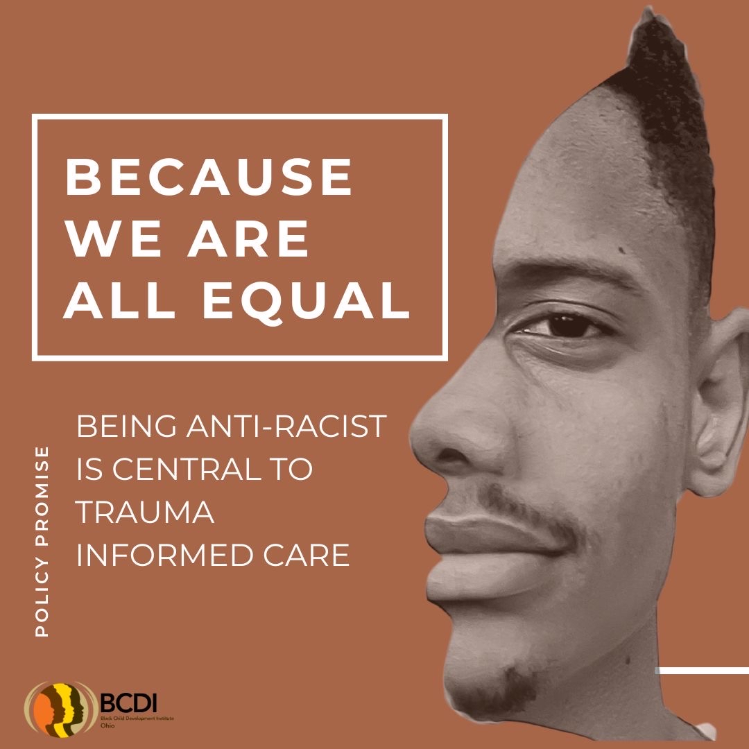 ClevelandBCDI's tweet photo. Being anti-racist is central to trauma informed care.
#bcdiohio
#policythursday https://t.co/r9R0fRExKF