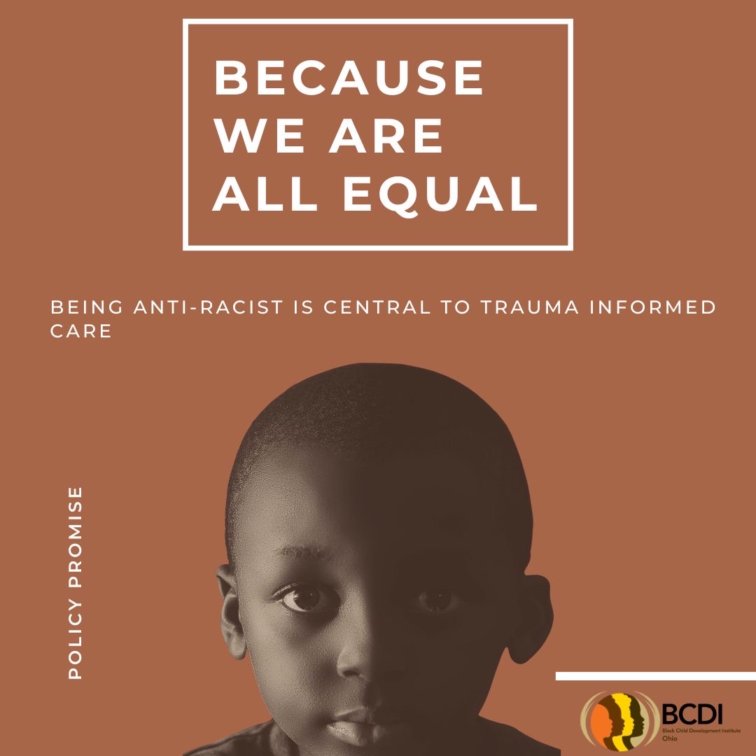 ClevelandBCDI's tweet photo. Being anti-racist is central to trauma informed care.
#bcdiohio
#policythursday https://t.co/r9R0fRExKF