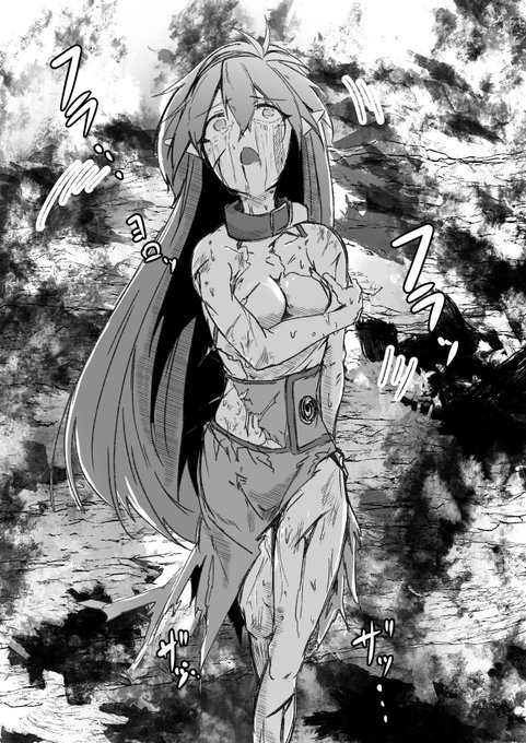 セルシウスさん落書き第二弾。イメージとしては世話になった村を精霊、大晶霊として守ろうとしたが何も成せなかったどころか自らまで蹂躙され茫然自失としている状態。 