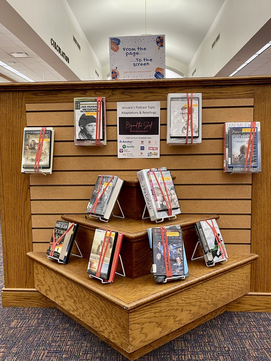OrrvilleLibrary's tweet photo. We want to know…

Book first? 📖
or
Movie first? 📽️

From the page to the screen we have a great selection of books that were made into movies. Stop by and pick one of these bundles today! 🤓 https://t.co/og0YV0cDeY