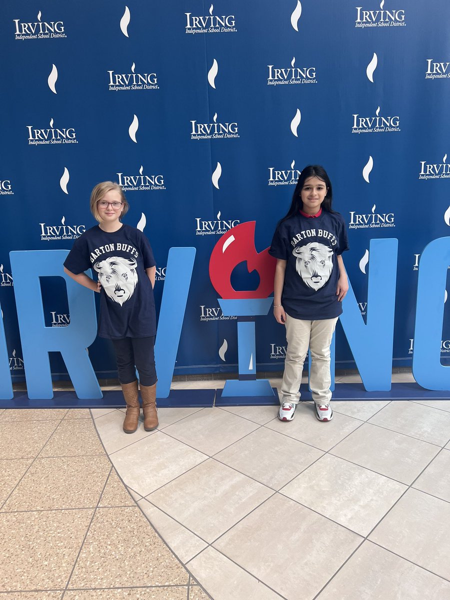 Wishing our <a href="/BartonBuff/">Barton Elementary</a> girls the best of luck at the District Spelling Bee 🐝