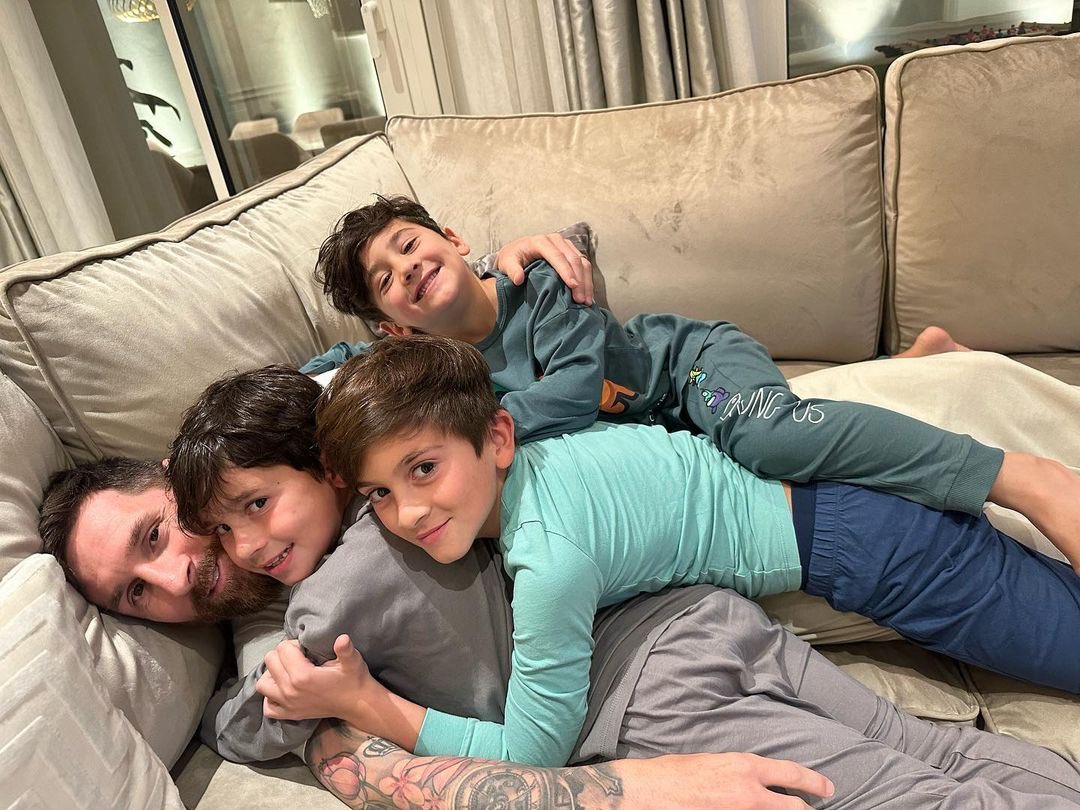 Messi with his children ❤️