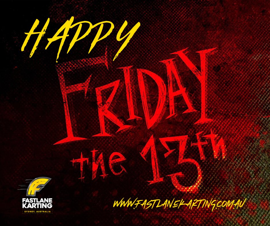 HAPPY Friday 13th! 😱

Unlucky for some?  Try your luck in the Fastlane today! 🏁

#fastlanekarting #fastlanesydney #fastlanekartingsydney #seeyouinthefastlane #areyoufastenough #lifeinthefastlane #friday13th #lovemacarthur #whatsoncampbelltown #whatsonsydney