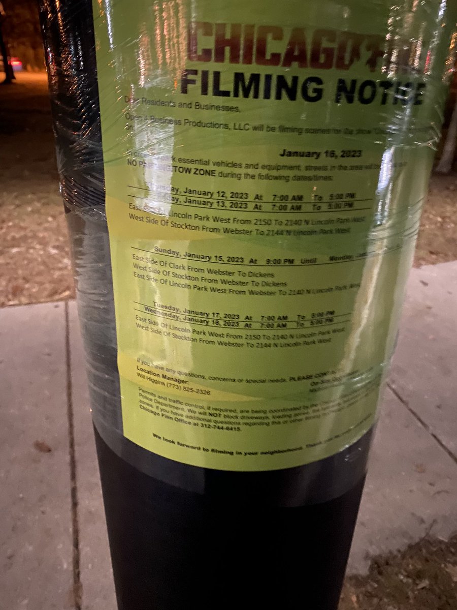 MikeHabbleBable's tweet photo. @filming_chicago Filming in Lincoln Park through Monday potentially https://t.co/tY72pjrhW3