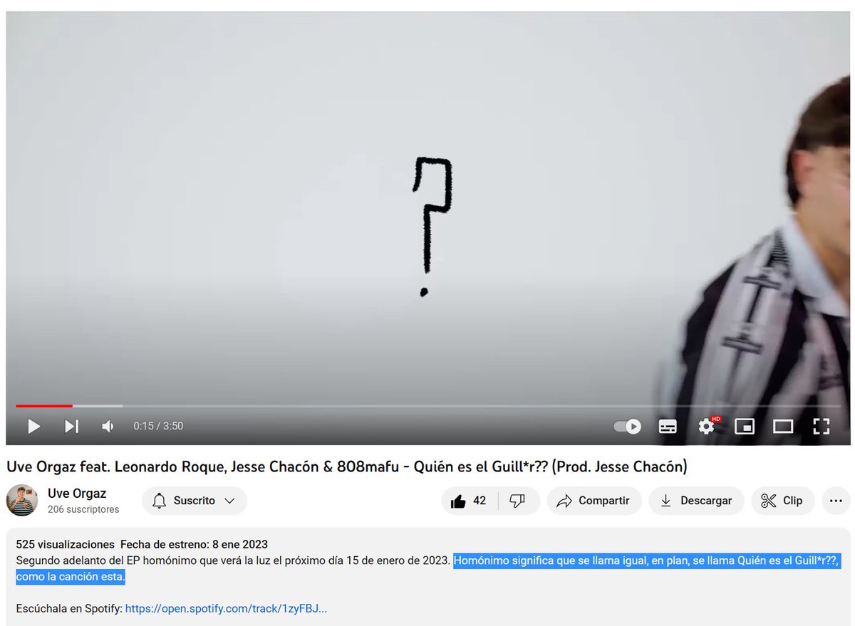 NiceClickMusic's tweet image. jaja el Guill*r ese no sabemos quién será pero algo de sentido de humor tiene