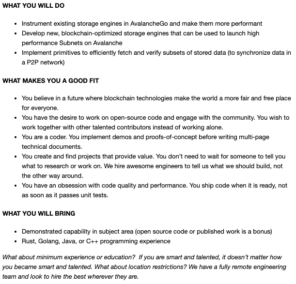 Storage Engineer: boards.greenhouse.io/avalabs/jobs/4…