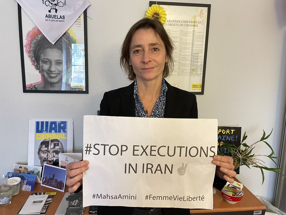 .@VeroLevieux adjointe Maire de #Paris appelle à l’annulation condamnation à mort #MohamadBroghani #MohammadGhobadlou et Liberation immédiate de toutEs les prisonnierEs politiques #StopExecutionsInIran #IranRevoIution