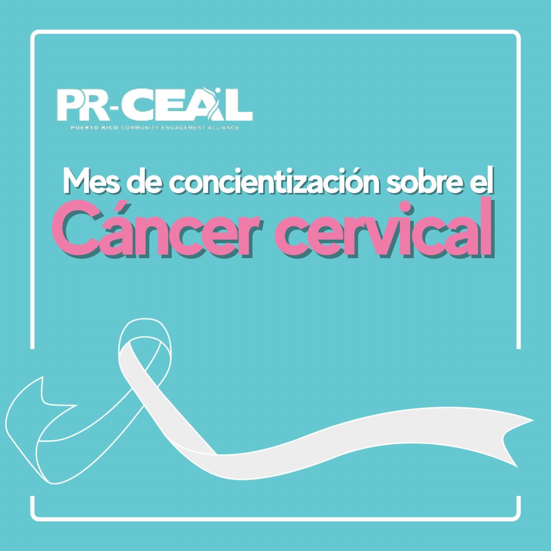 prceal's tweet image. Mes de concientización 
sobre el cáncer cervical 💗

El cáncer cervical continúa siendo uno de los más comunes en Puerto Rico.

¿Qué es el cáncer cervical? ¿Cuáles son sus síntomas? ¿Cuáles son sus factores de riesgo? ¿Cómo se previene? ⬇️
(1)