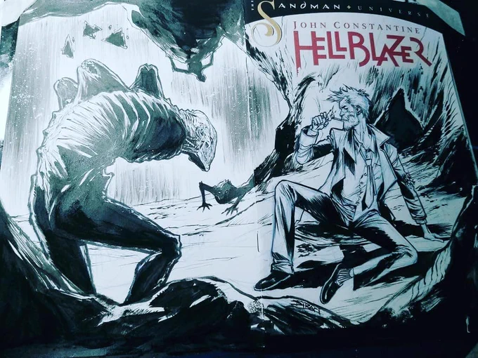 #tbt Hellblazer sketch cover commission from three years ago. 