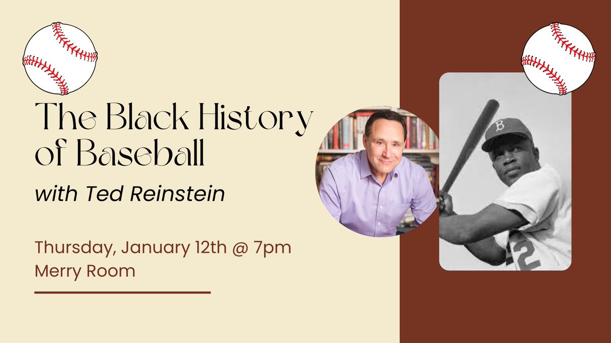 Tonight! Join us for a talk on the Black history of baseball with Chronicle host Ted Reinstein! 
#duxburyma #duxburyfreelibrary #baseball #history
