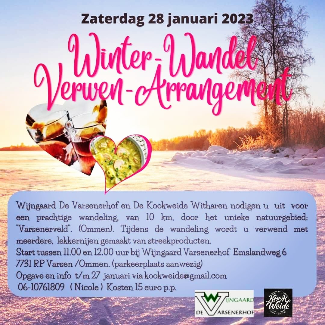 Voor zaterdag 28 januari verwachten een mooi laagje sneew...😉😁
Nou ja, daar hopen we op.😊
Wie wandelt en smult er mee in ons mooie Ommen? 

En...wie durft dit berichtje te delen? 
Een keer wat anders als altijd maar kritiek en zo...😉🤔😁
#KNMI #knmi #sneeuw #winter #wandeling