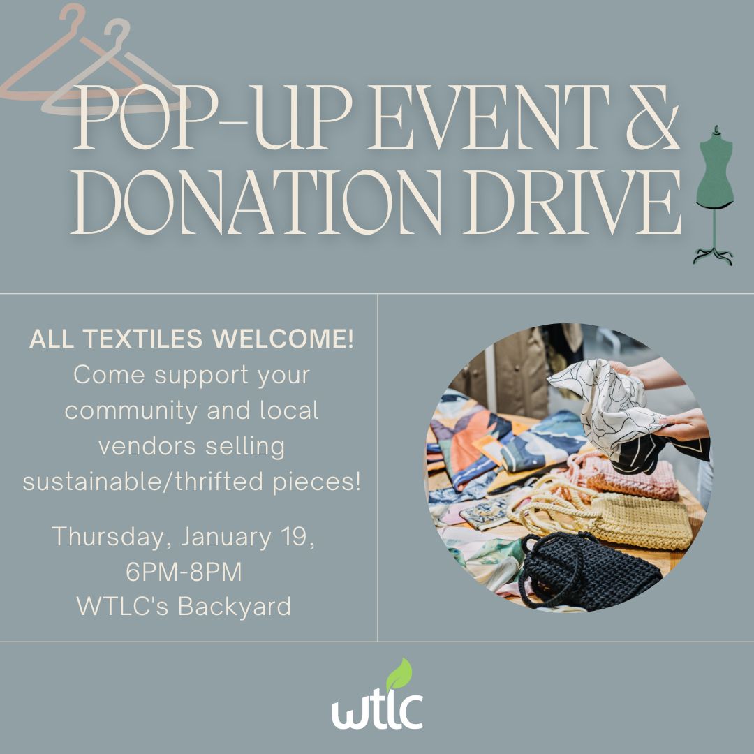 Come and help donate clothing items to WTLC! We will be also having local vendors selling sustainable fashion and other items. Thursday, January 19, share with your friends and family!
#humantrafficking #shopsmall #humantraffickingawarenessmonth #htawareness #EndDV #nonprofit