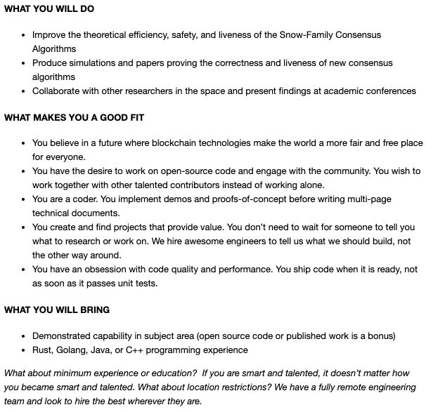 Consensus Researcher: boards.greenhouse.io/avalabs/jobs/4…