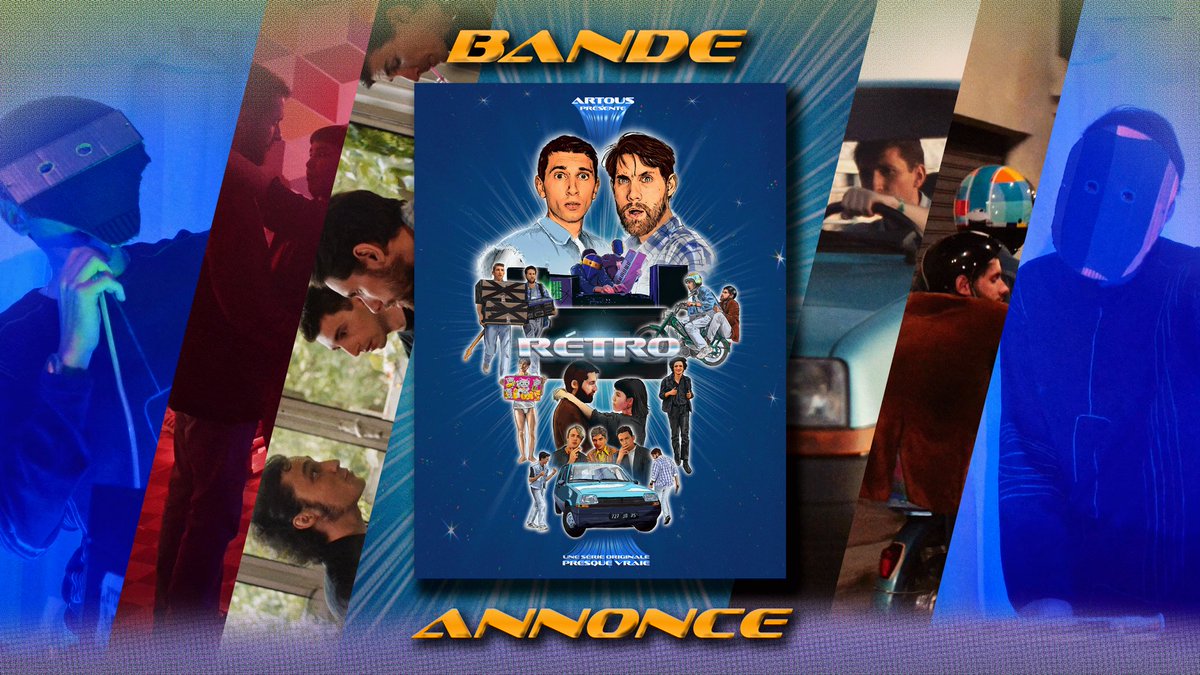artoustv's tweet photo. On a besoin de votre soutien! On sort bientôt « Rétro » une série originale 90s complètement décalée sur 2 loosers en 1992 à Paris. 3 épisodes de 20 minutes pour réchauffer votre mois de janvier. Bande annonce … https://t.co/SNDXHqqDkZ https://t.co/JTOoCUoOnM