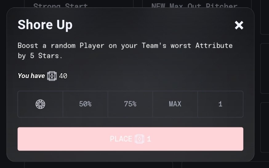 Guess Whose Thwack and Shore Up added to the Blessings slate. #blaseball
