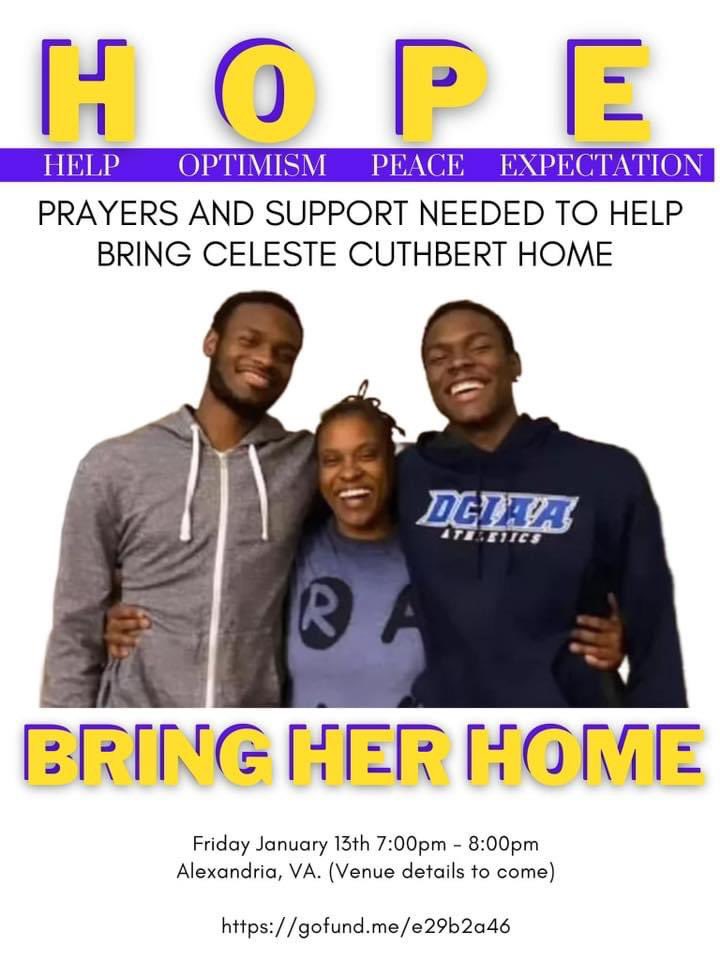 TV_GRILLZ's tweet photo. My friend Celeste who went to #MountVernonHigh in #Alexandria is #missing since the new year, her family is desperately trying to get the word out. We are holding a #VIGIL Friday to spread the word: #HOPE #HopeforCeleste #prayerVigil #BringHerHome 

https://t.co/btTH5qLlUR https://t.co/syLbChRYgX