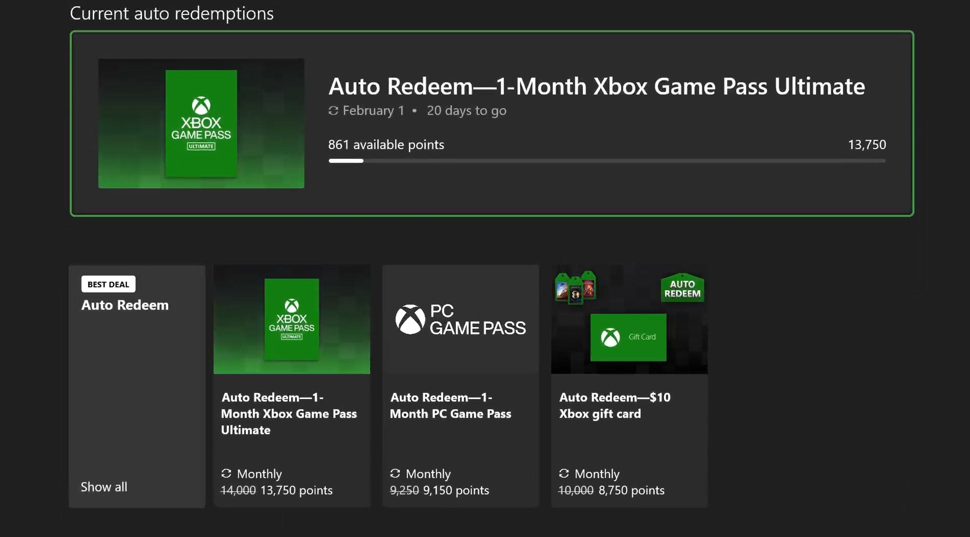 Daniel Martins on X: One cool addition we had last year for #Rewards with  #Xbox was the new Auto Redeem options. It is not only convenient, but also  your biggest deal! So