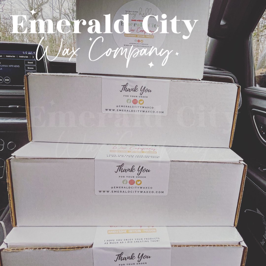 Dropped off another large local wholesale order!

If you’d like info on wholesale, dm me!

#emeraldcitywaxco #waxmelts #waxmeltaddict #homefragrance #smallbusiness #wax #candles #homedecor #waxaddict #handmade #soywax #supportsmallbusiness #waxmelt #wholesale #custom