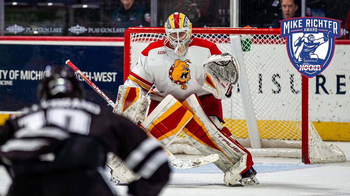 FerrisHockey's tweet photo. Congrats to Noah Giesbrecht who was named to the Mike Richter Award Watch List!

READ | https://t.co/HRS41k2KPe https://t.co/mQlcQCqTNo