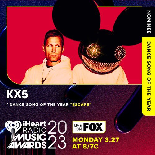 kx5official's tweet image. Thank you @iHeartRadio for the nomination for ‘Dance Song of the Year’ for “Escape” 🔊 Don’t forget to vote! You can vote here: iheartradio.com/Awards
&amp;amp; on Twitter using the format:
“I'm voting for #Escape for #Dancesongoftheyear at the #iHeartAwards. RT to vote too!”
🫶