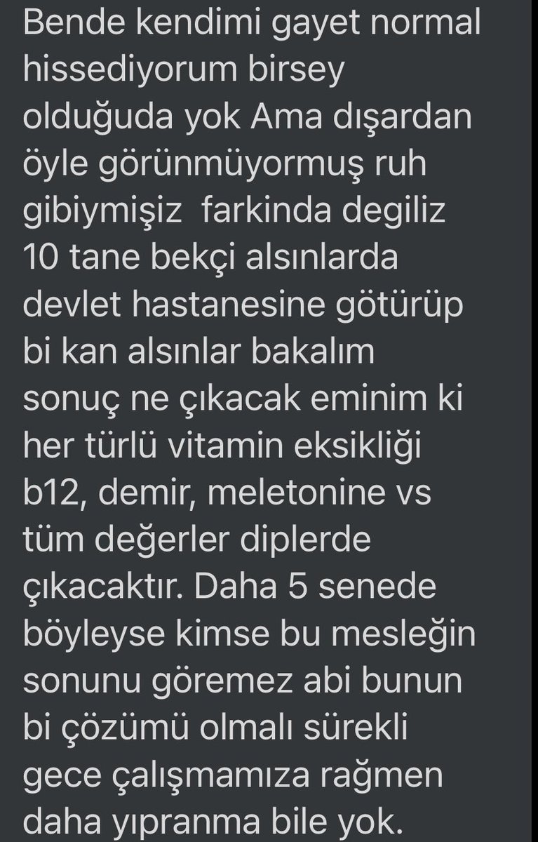 EmniyetSen1's tweet photo. Çarşı ve Mahalle Bekçisi kardeşlerimiz çalışma sistemlerinin sağlıklarını bozma noktasına geldiğini söylüyorlar. 

#EGMninbekçileri1236istiyor https://t.co/Dn9qznHMyJ