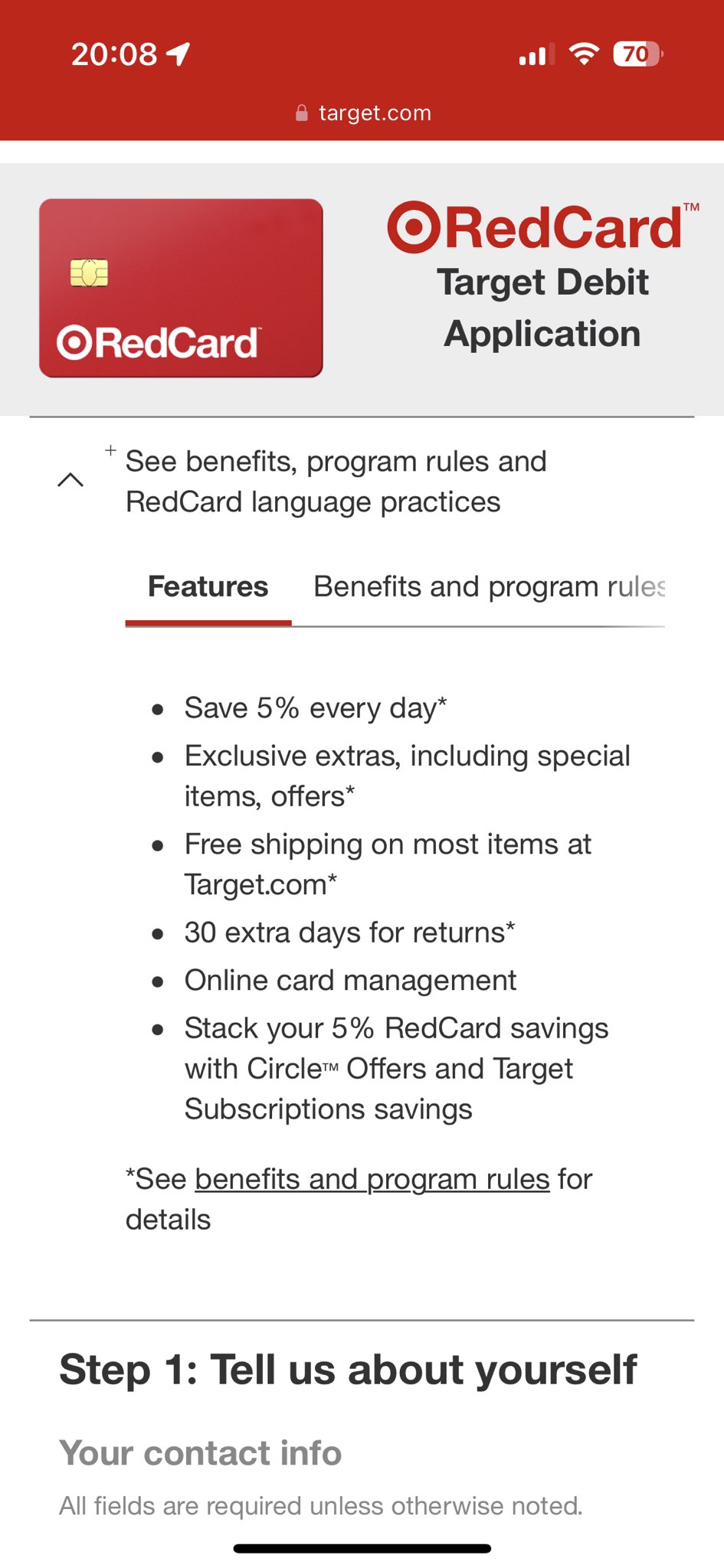 Is a Target debit card free? Leia aqui How much does the Target debit